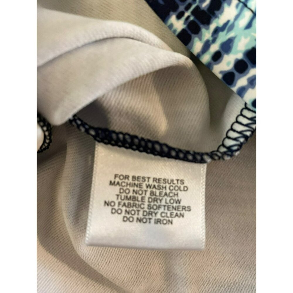 Peter Millar Black And Blue Patterned Women's Top - image 6